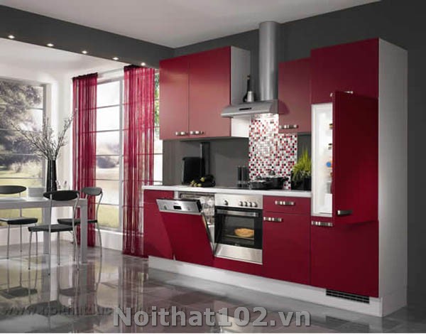 Tủ bếp acrylic Mẫu 6-10