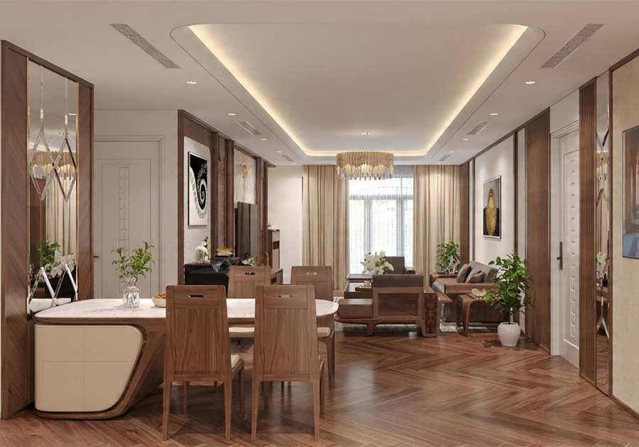 Chung cư cao cấp gỗ óc chó Royal