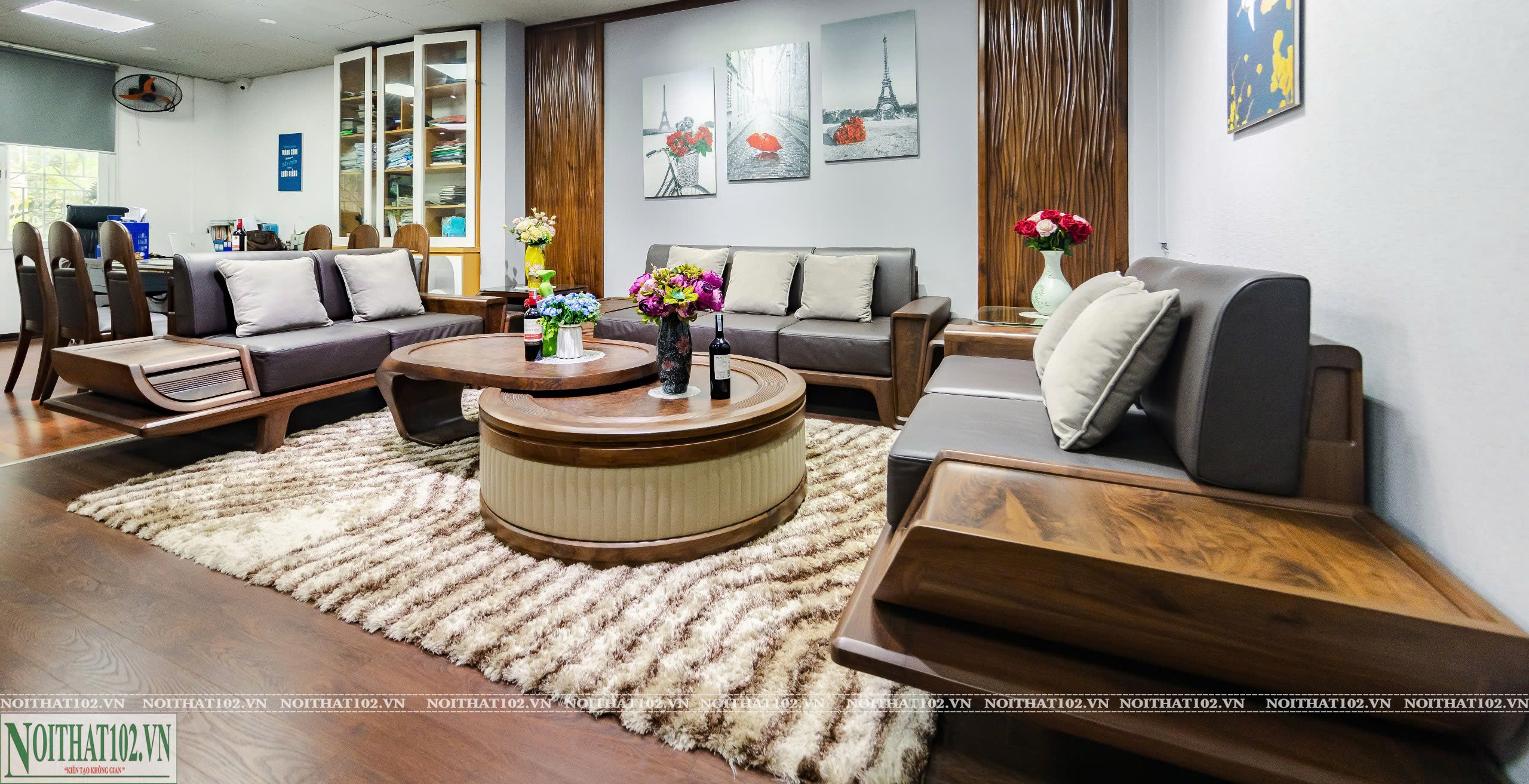Sofa Gỗ óc chó S-V200